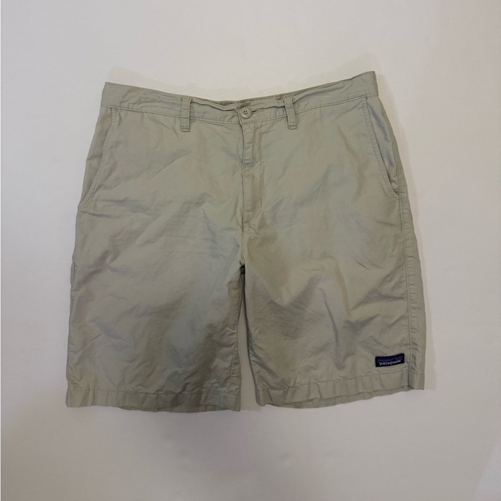 Patagonia All Wear shorts organic cotton and hemp tan size 33 STY57765SP22